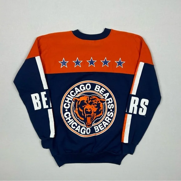 Vintage 90s Chicago Bears AOP Crewneck - Picture 4 of 5